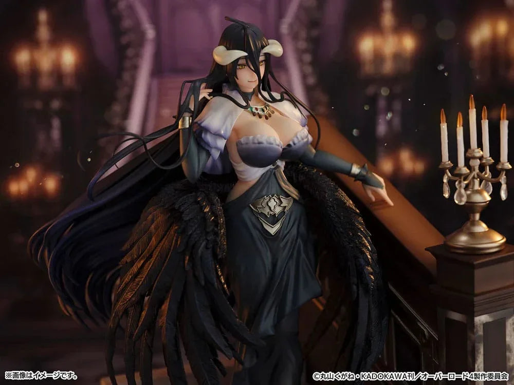 Overlord SHIBUYA SCRAMBLE FIGURE PVC Figur 1/7 Albedo Jet Black Dress Ver. 28 cm eStream