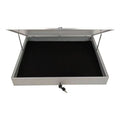 Evoretro Aluminium Display Case Silver - Låsbart Vitrinskåp Evoretro