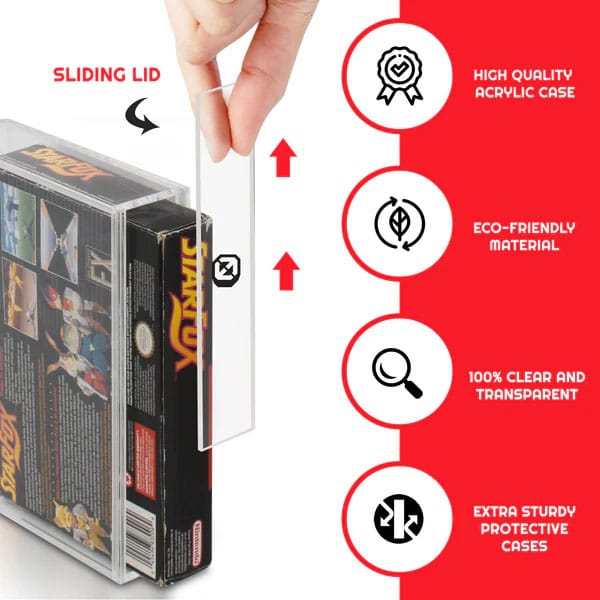 Acrylic Case 2-Pack för SNES/N64 Evoretro