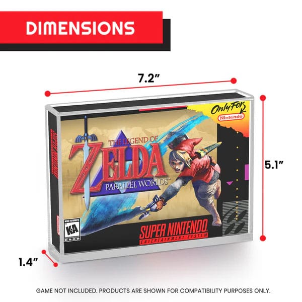 Acrylic Case 2-Pack för SNES/N64 Evoretro