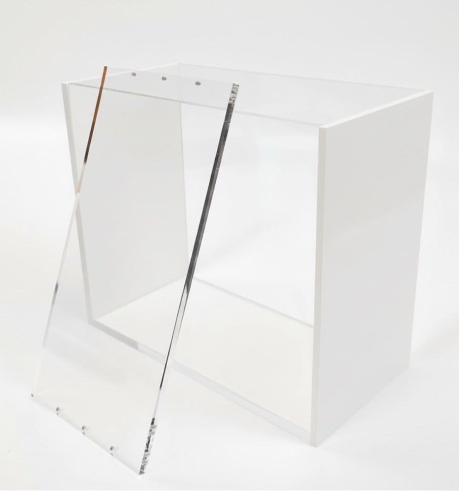Evoretro Magnetic Acrylic Display Case for ETB with Colored Sides - White