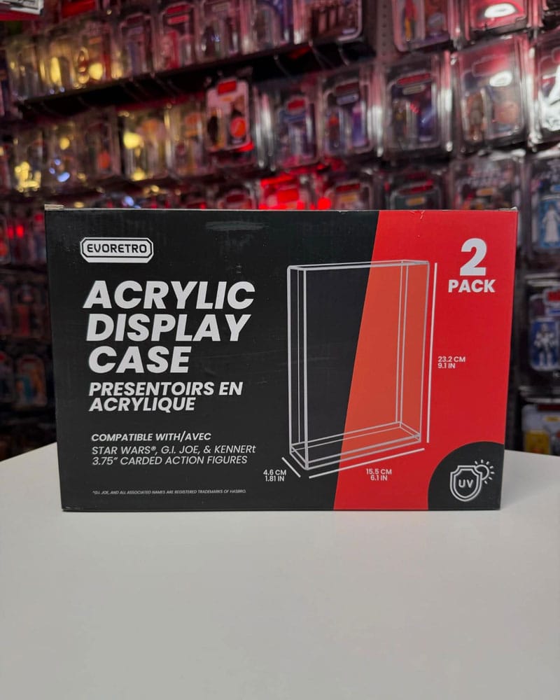 Evoretro Akryldisplayboxar 2-Pack för Actionfigurer Evoretro