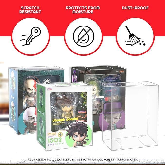 PET Protectors 10-Pack för Nendoroid Action Figurr Evoretro