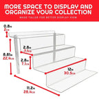 Evoretro Acrylic Shelf Riser 2-Pack RS9 Evoretro