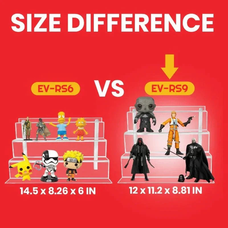 Evoretro Acrylic Shelf Riser 2-Pack RS9 Evoretro