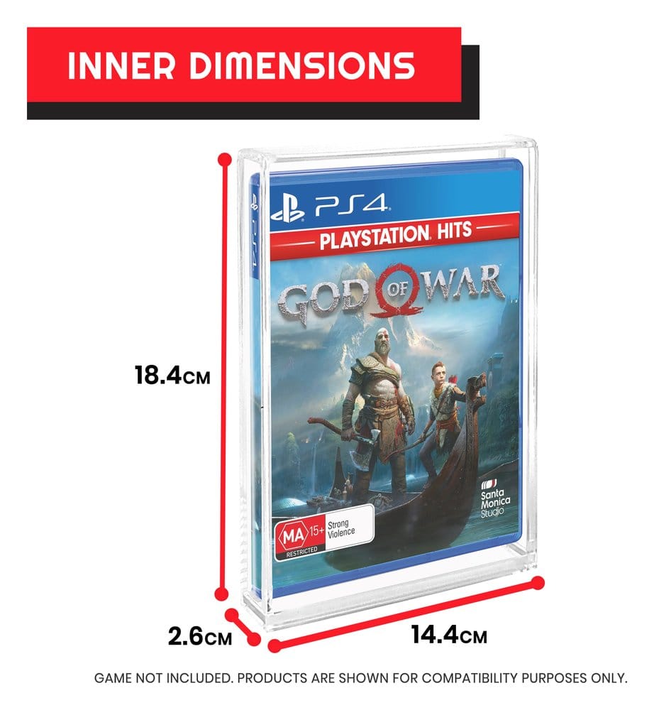 Akrylfodral 2-Pack för PS3/PS4/Blu-Ray/XBOX One