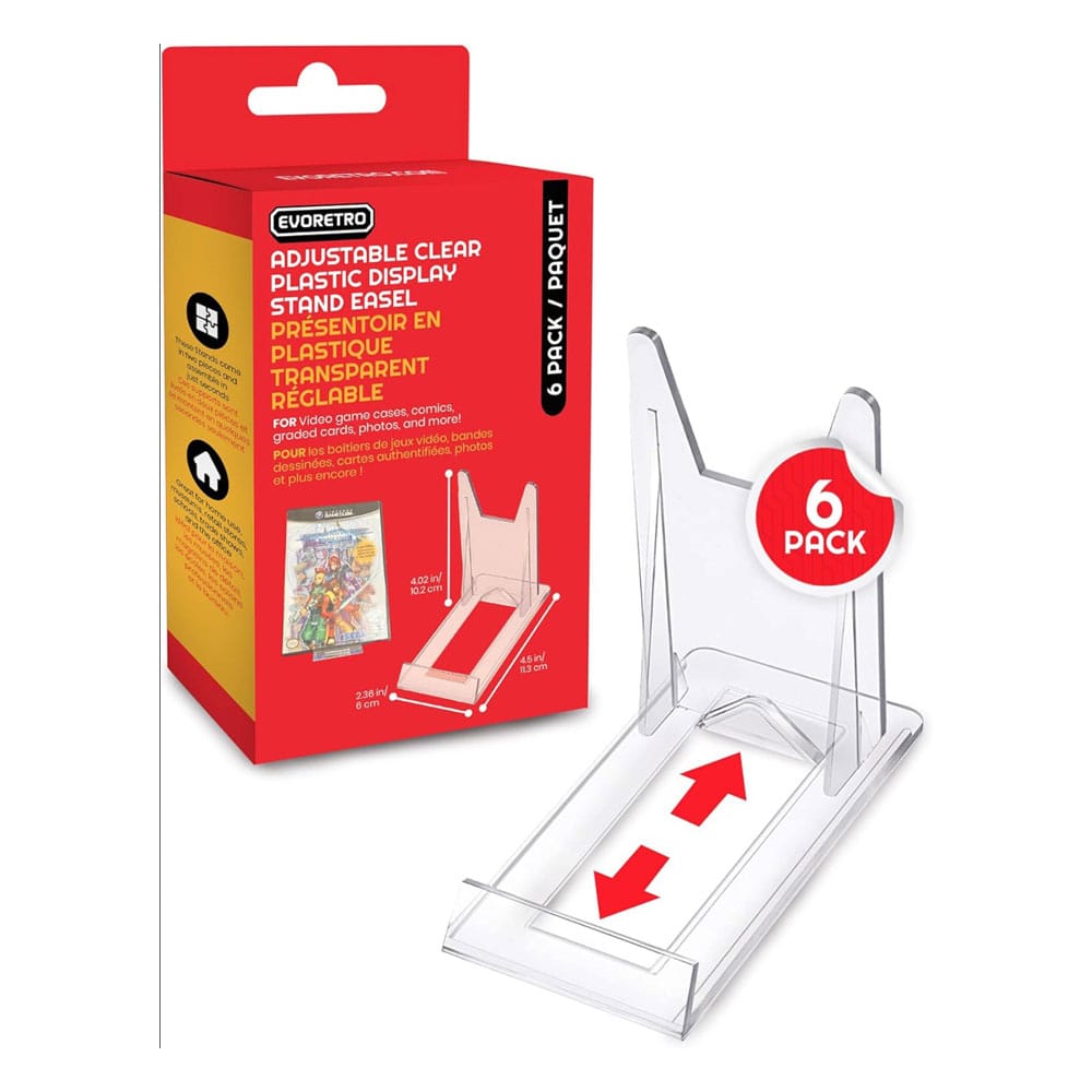 Justerbart Staffli Stativ 6-Pack för Videospelsfall Evoretro