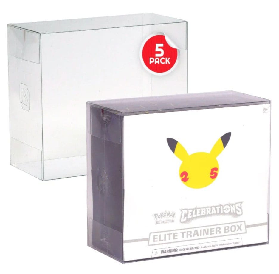 PET Protectors 5-Pack för Booster Boxes / Elite Trainer Boxes Ver. 2 Evoretro
