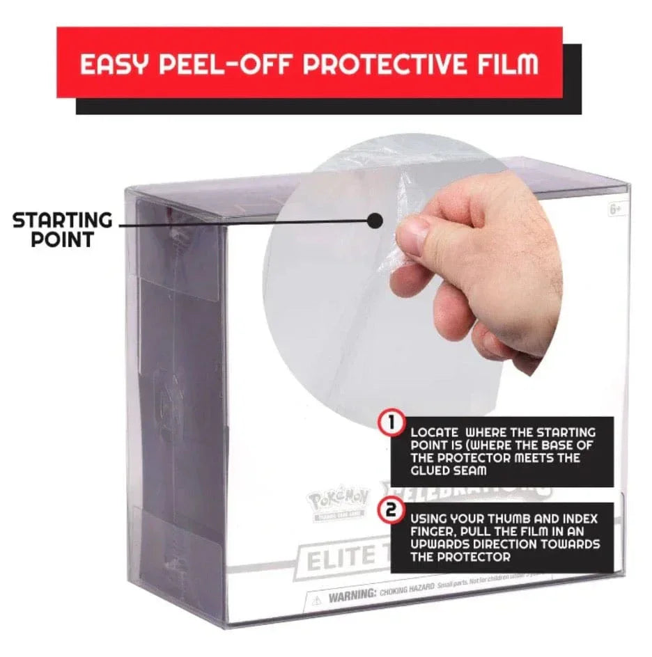 PET Protectors 5-Pack för Booster Boxes / Elite Trainer Boxes Ver. 2 Evoretro