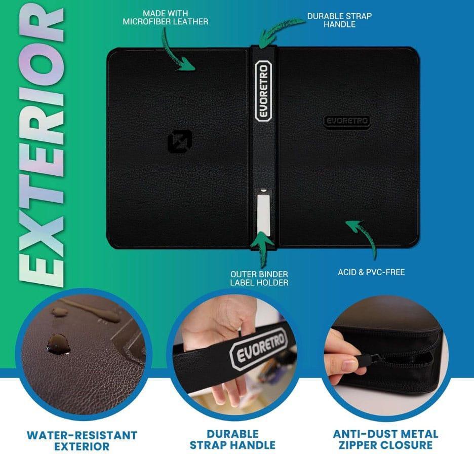 Evoretro Shield+ Topload Cards Binder Compact 96 Karten Black Evoretro