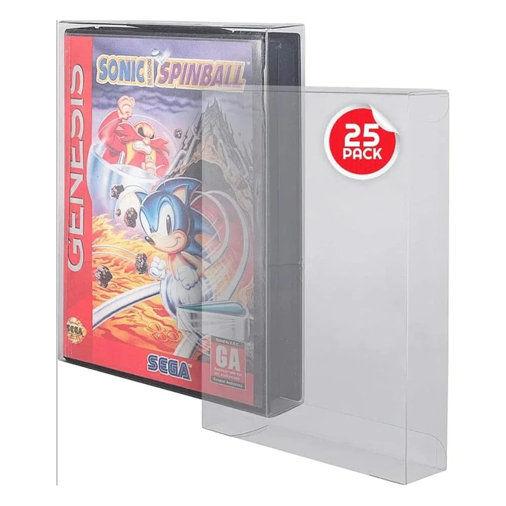 PET Protectors 25-Pack för Sega Genesis Spel Evoretro