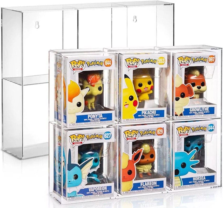 Evoretro Akryl Display Case för 6 Funko Pops Evoretro