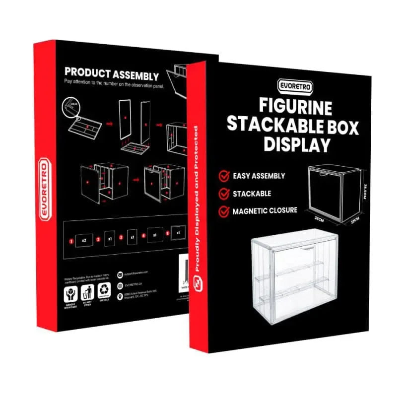Evoretro Stapelbar Figurdisplaybox Evoretro