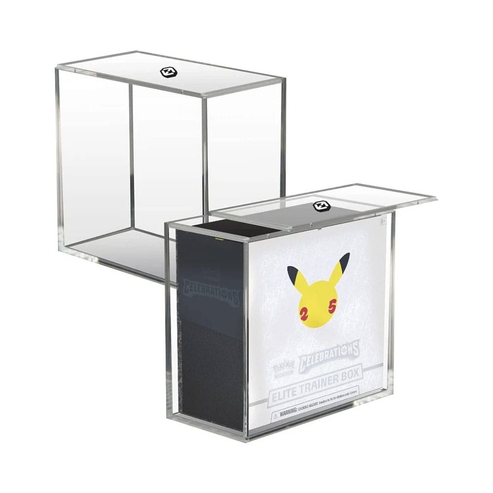 Evoretro Acrylic Display Case för Booster Boxes / Elite Trainer Boxes Ver. 2 med Glidande Lock Evoretro
