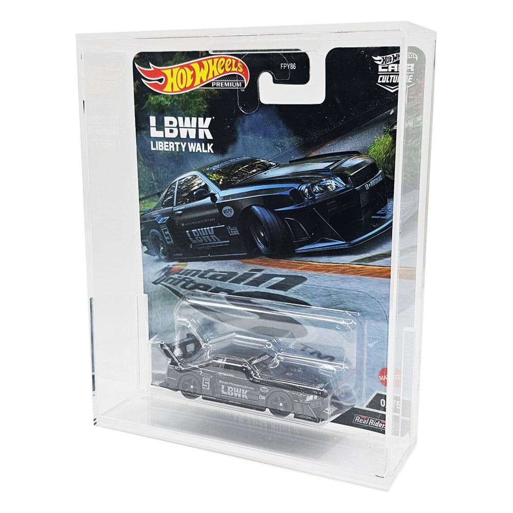 Hot Wheels Premium Acrylic Case 2-Pack Evoretro