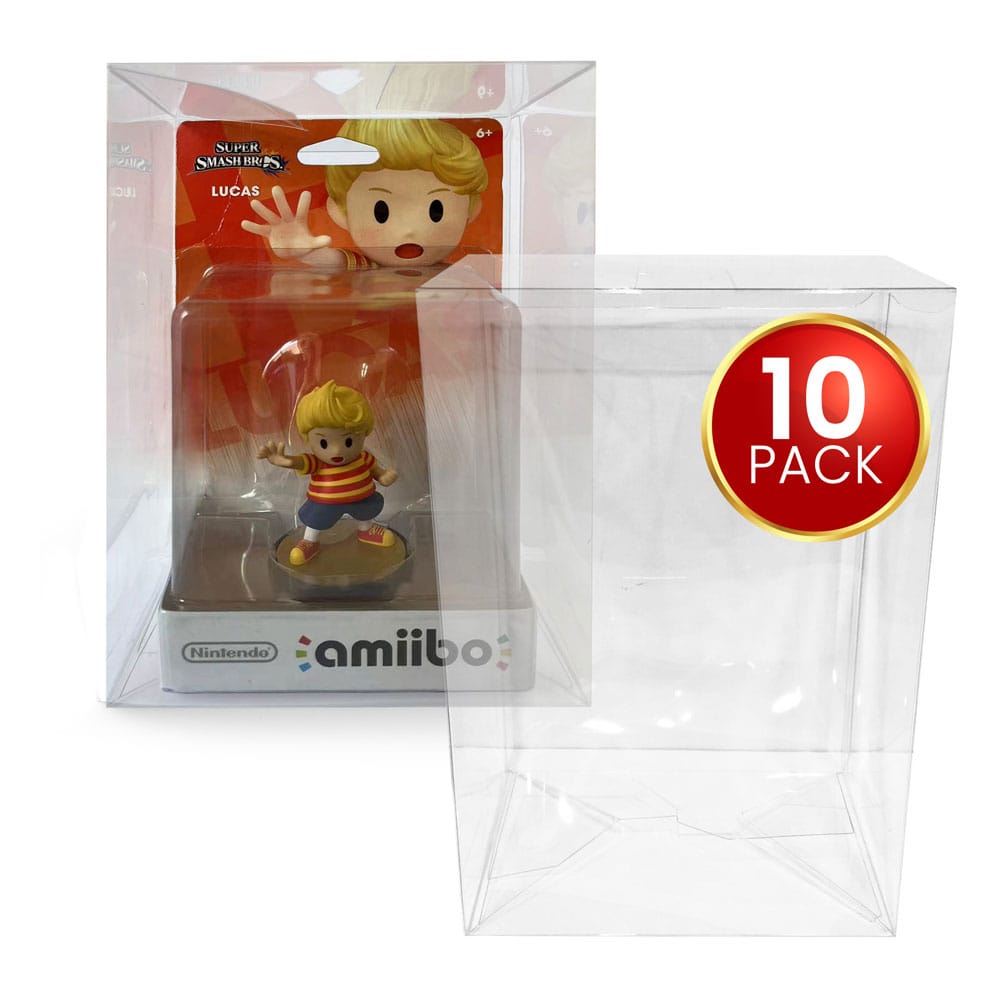PET Protectors 10-Pack för Amiibo Figurer Evoretro