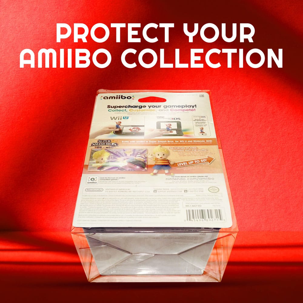 PET Protectors 10-Pack för Amiibo Figurer Evoretro