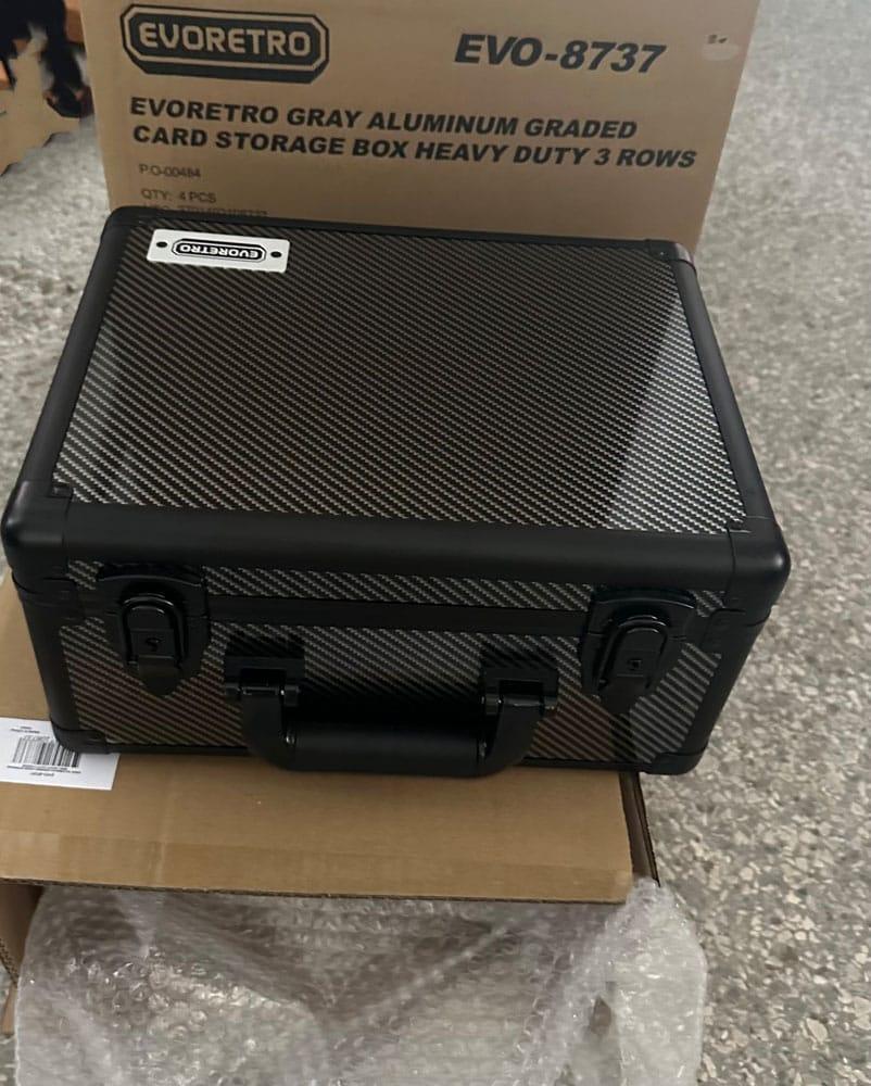 Evoretro Trading Card Suitcase Silver/Gray Small Evoretro