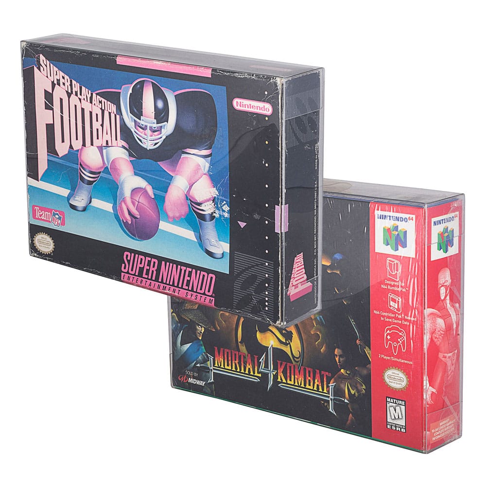 PET Skydd 25-Pack för Super Nintendo/Nintendo 64/SNES/N64 Spel Evoretro