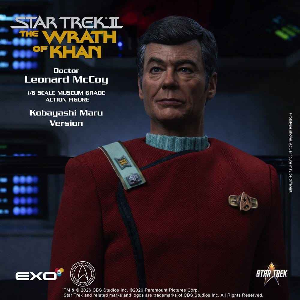 Star Trek II: The Vrede från Khan Actionfigur 1/6 Dr. Leonard McCoy Kobayashi Maru-version 30 cm