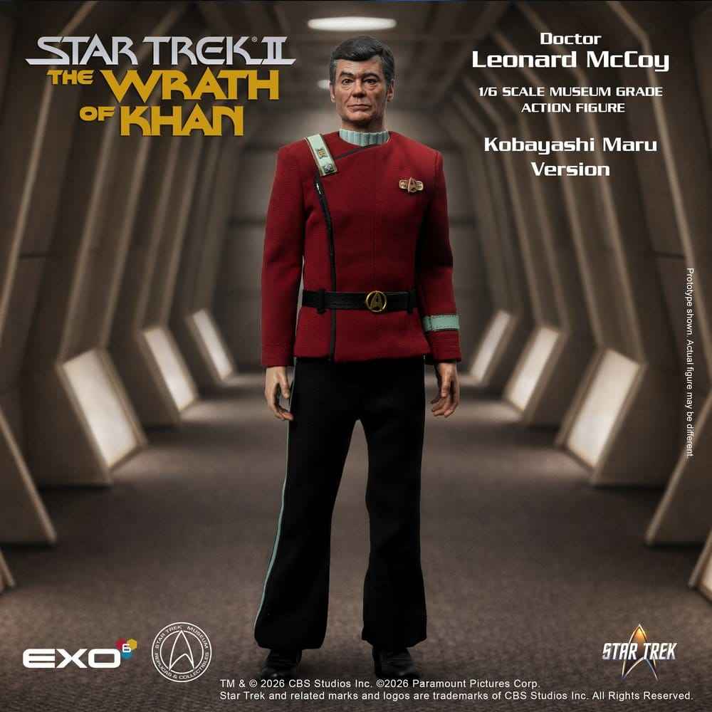 Star Trek II: The Vrede från Khan Actionfigur 1/6 Dr. Leonard McCoy Kobayashi Maru-version 30 cm