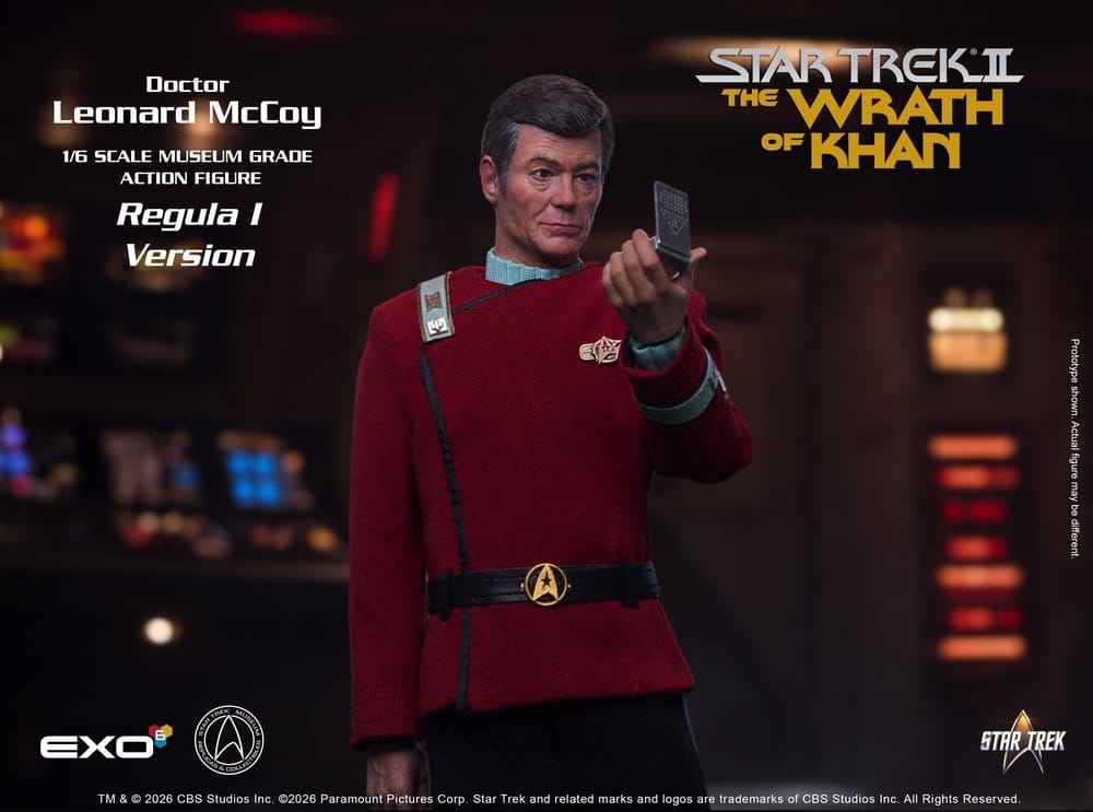 Star Trek II: The Wrath of Khan Actionfigur 1/6 Dr. Leonard McCoy Regula I-version 30 cm