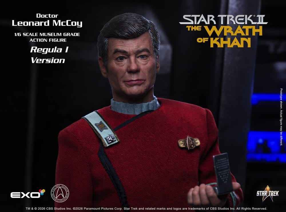Star Trek II: The Wrath of Khan Actionfigur 1/6 Dr. Leonard McCoy Regula I-version 30 cm