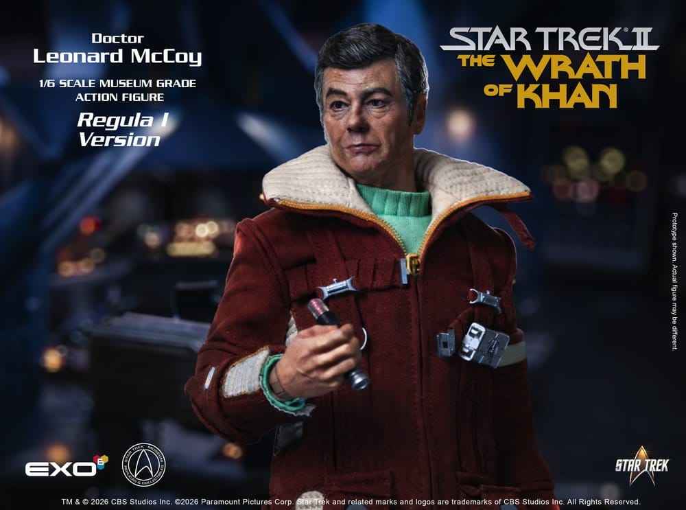 Star Trek II: The Wrath of Khan Actionfigur 1/6 Dr. Leonard McCoy Regula I-version 30 cm
