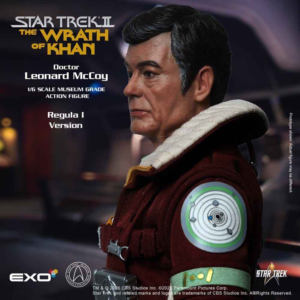 Star Trek II: The Wrath of Khan Actionfigur 1/6 Dr. Leonard McCoy Regula I-version 30 cm