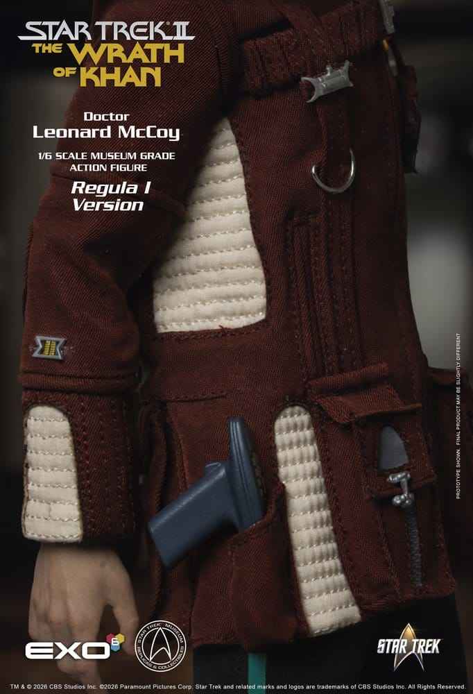 Star Trek II: The Wrath of Khan Actionfigur 1/6 Dr. Leonard McCoy Regula I-version 30 cm