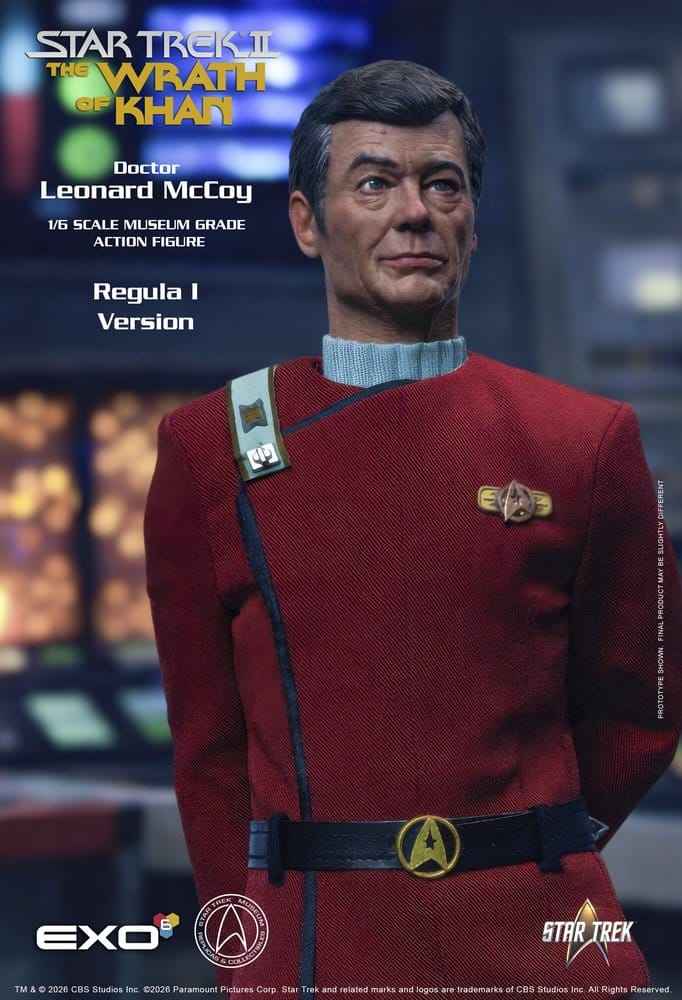 Star Trek II: The Wrath of Khan Actionfigur 1/6 Dr. Leonard McCoy Regula I-version 30 cm