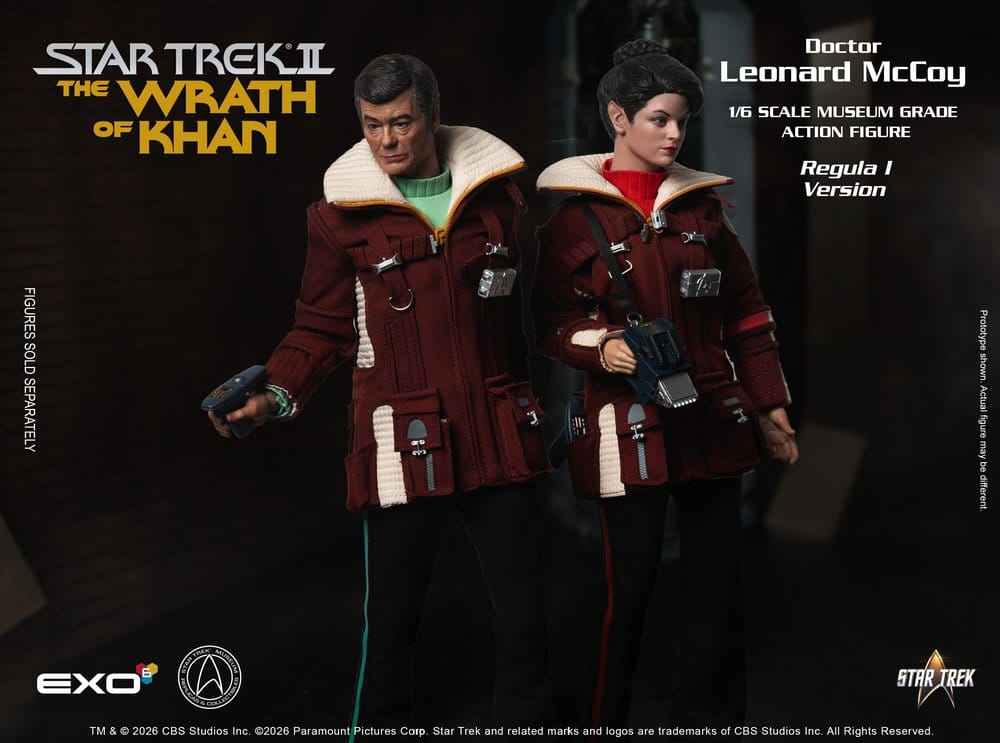 Star Trek II: The Wrath of Khan Actionfigur 1/6 Dr. Leonard McCoy Regula I-version 30 cm