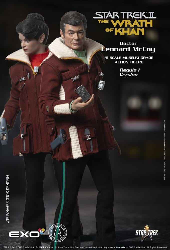 Star Trek II: The Wrath of Khan Actionfigur 1/6 Dr. Leonard McCoy Regula I-version 30 cm