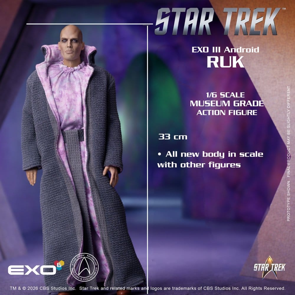 Star Trek: Den Ursprungliga Serien Actionfigur 1/6 Ruk EXO III Android 33 cm