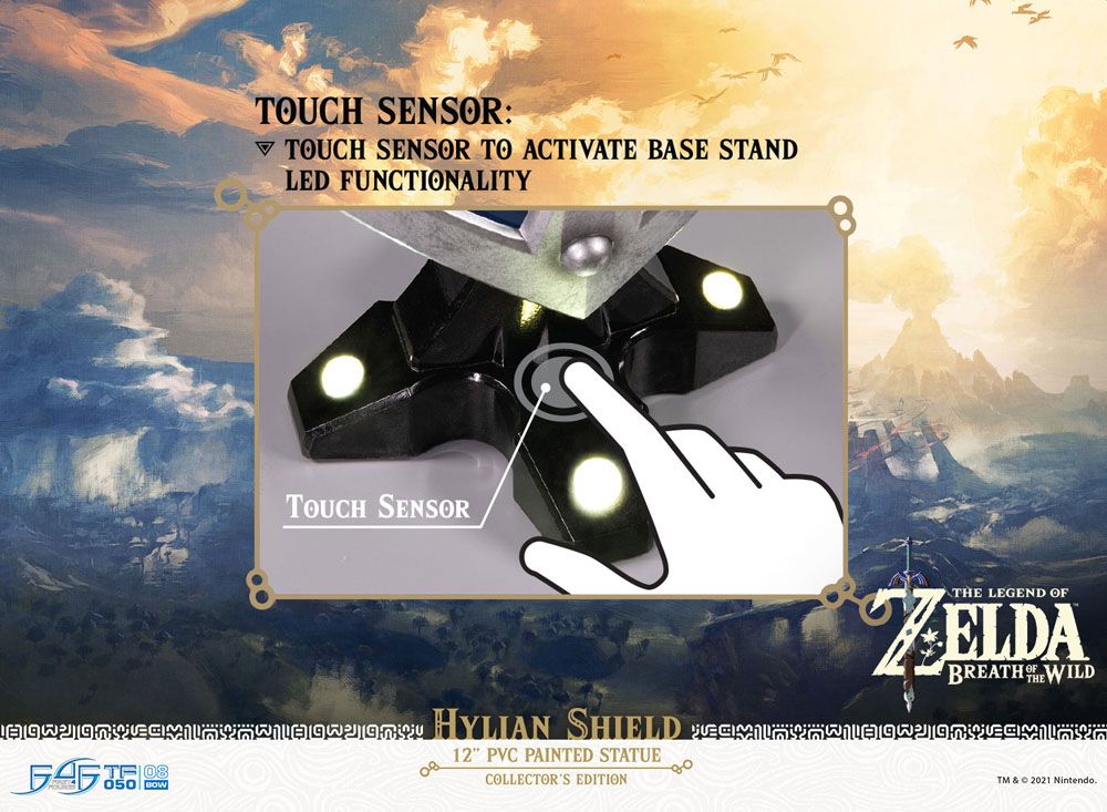 The Legend of Zelda Breath of the Wild PVC‑figur Hylian Shield Collector’s Edition 29 cm