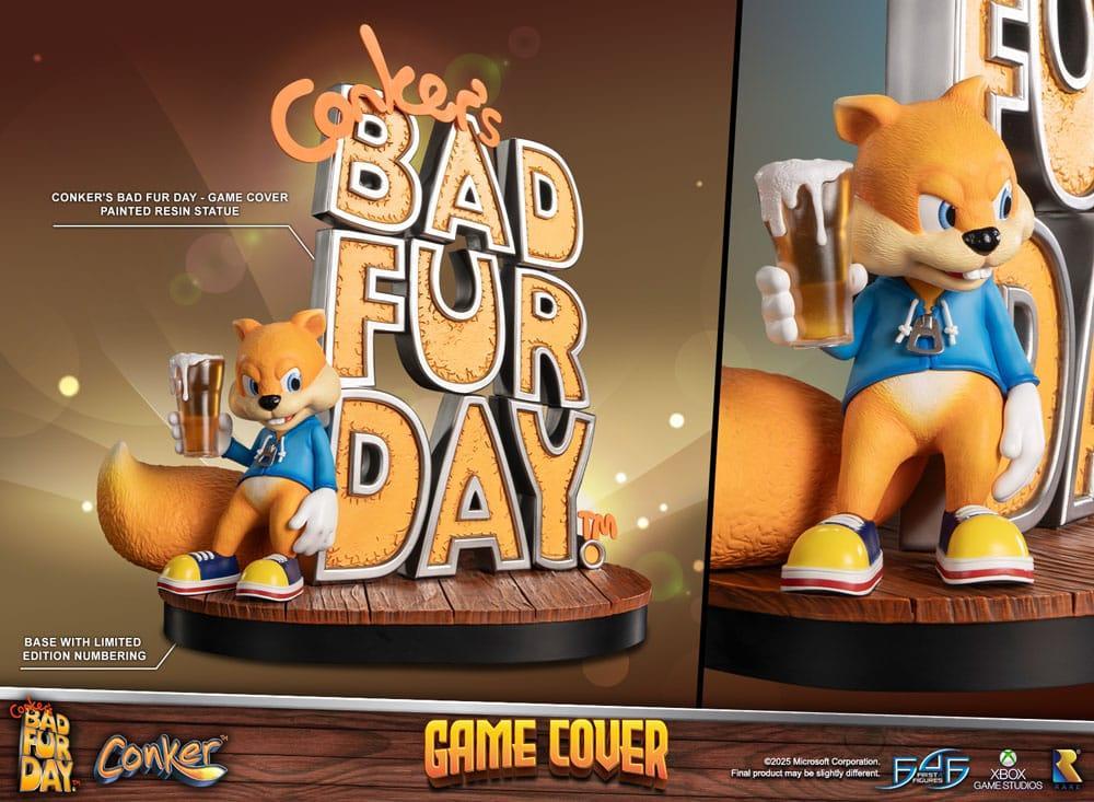 Conker's Bad Fur Day Figur Game Cover Exclusive Edition 45 cm First 4 Figures