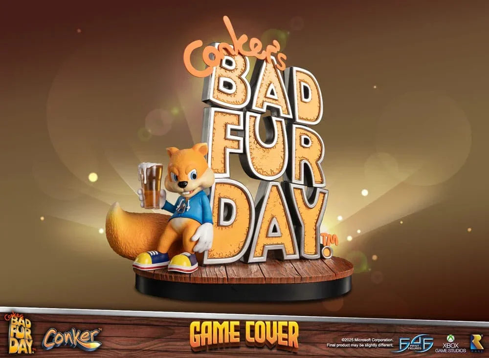 Conker's Bad Fur Day Figur Game Cover Exclusive Edition 45 cm First 4 Figures