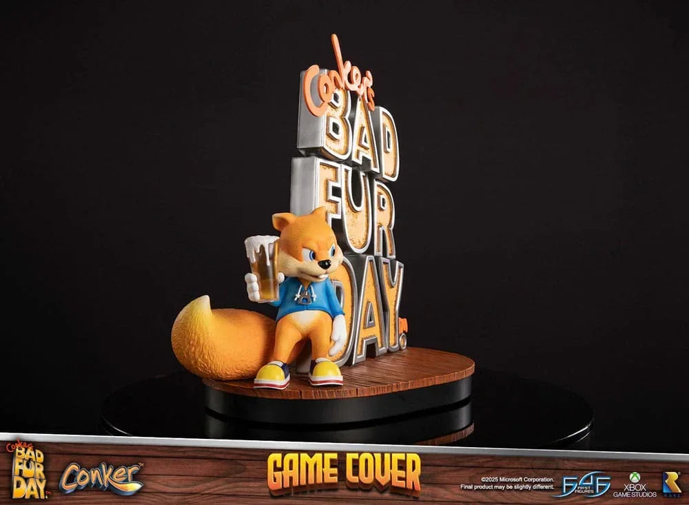 Conker's Bad Fur Day Figur Game Cover Exclusive Edition 45 cm First 4 Figures