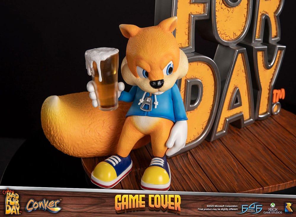 Conker's Bad Fur Day Figur Game Cover Exclusive Edition 45 cm First 4 Figures