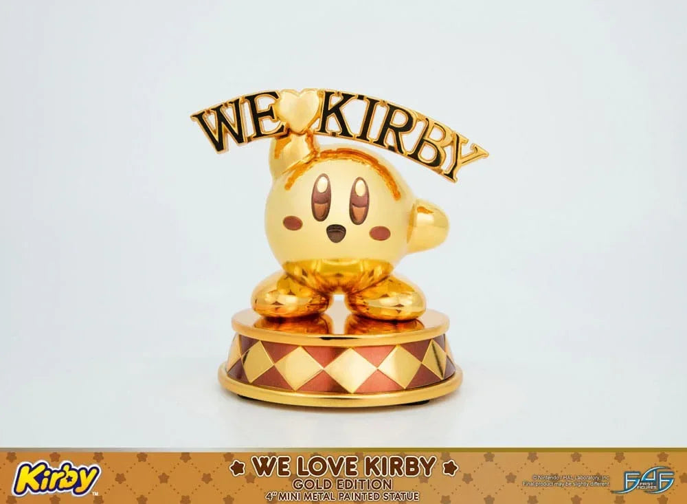 Kirby DieCast Figur We Love Kirby Gold Edition 10 cm First 4 Figures