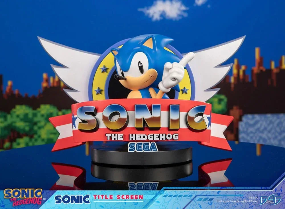 Sonic the Hedgehog Figur Sonic Title Screen 21 cm First 4 Figures