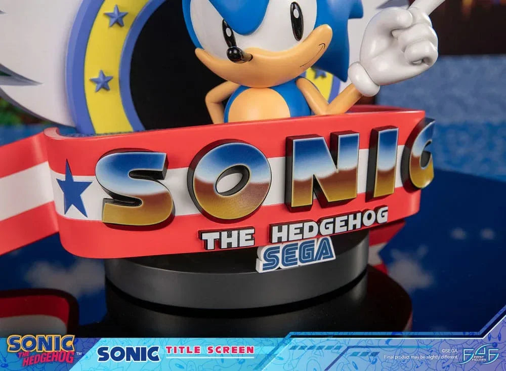Sonic the Hedgehog Figur Sonic Title Screen 21 cm First 4 Figures