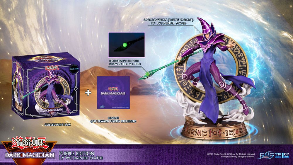 Yu-Gi-Oh! PVC Figur Dark Magician Purple Version 29 cm First 4 Figures