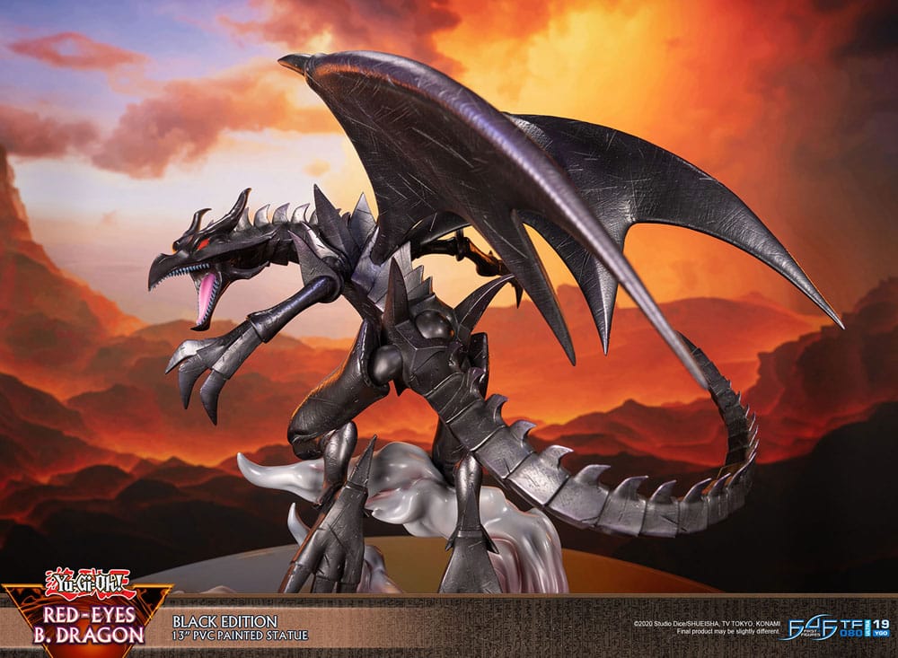 Yu-Gi-Oh! PVC-figur Red-Eyes B. Dragon svart färg 33 cm