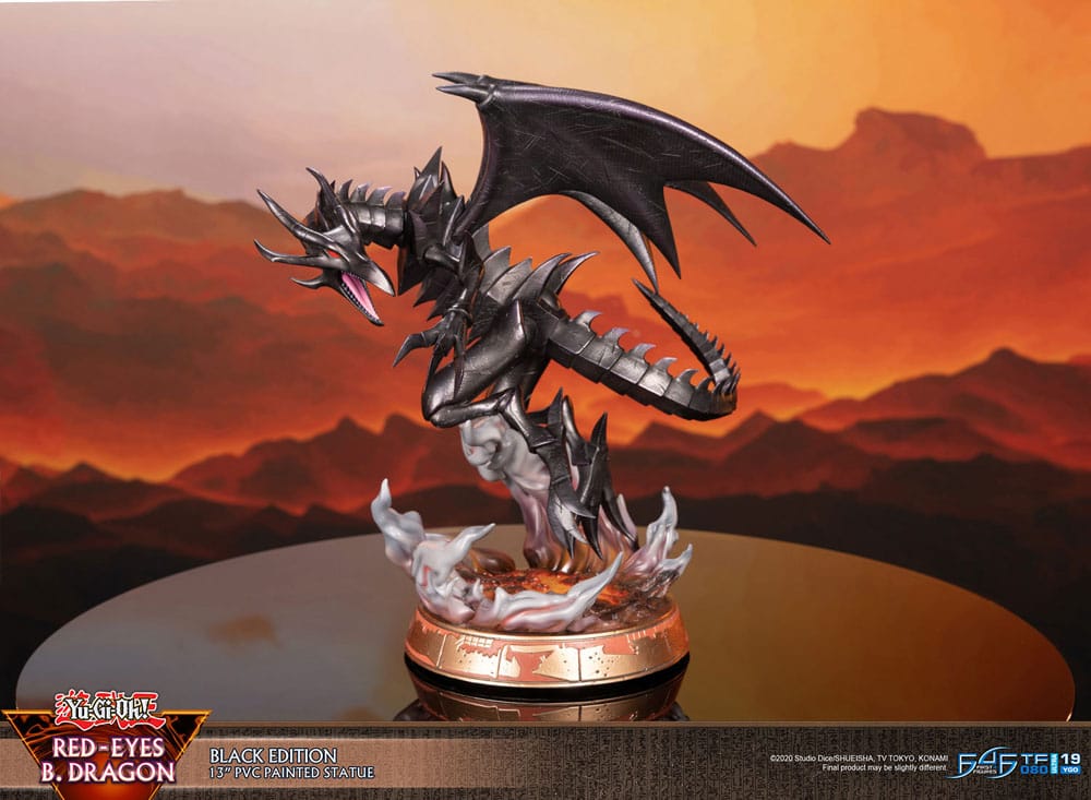 Yu-Gi-Oh! PVC-figur Red-Eyes B. Dragon svart färg 33 cm