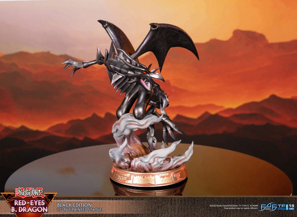 Yu-Gi-Oh! PVC-figur Red-Eyes B. Dragon svart färg 33 cm
