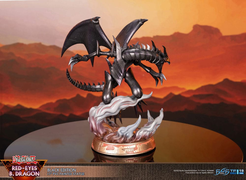 Yu-Gi-Oh! PVC-figur Red-Eyes B. Dragon svart färg 33 cm
