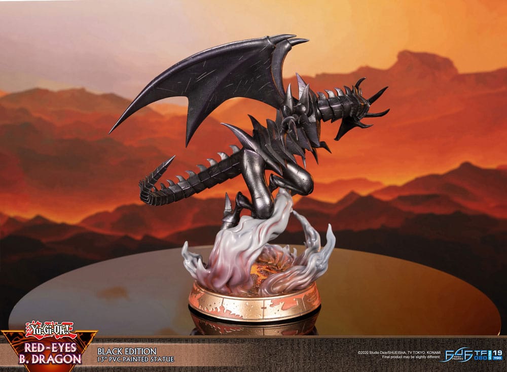 Yu-Gi-Oh! PVC-figur Red-Eyes B. Dragon svart färg 33 cm