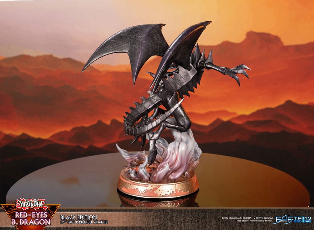 Yu-Gi-Oh! PVC-figur Red-Eyes B. Dragon svart färg 33 cm
