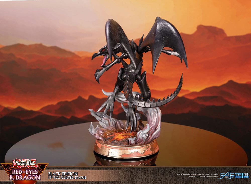 Yu-Gi-Oh! PVC-figur Red-Eyes B. Dragon svart färg 33 cm